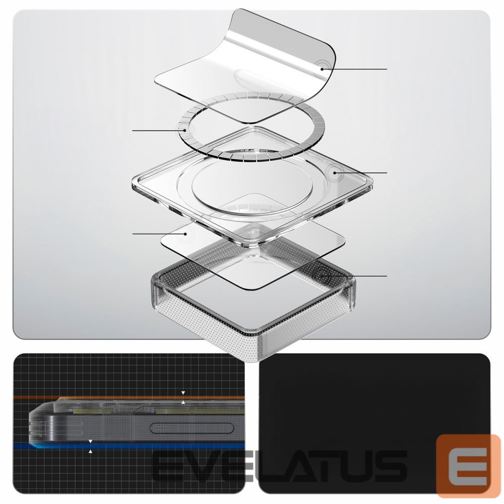 Back panel cover Spigen Spigen Ultra Hybrid Mag MagSafe Case for Samsung Galaxy S26 Neo One - Transparent