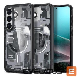 Back panel cover Spigen  Spigen Ultra Hybrid Mag MagSafe Case for Samsung Galaxy S26 Zero One - Clear Black 