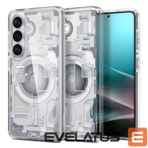 Back panel cover Spigen  Spigen Ultra Hybrid Mag MagSafe Case for Samsung Galaxy S26 Zero One - Clear and White 