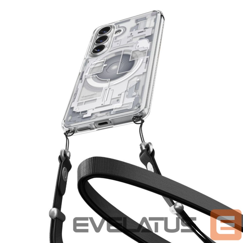 Back panel cover Spigen Spigen Ultra Hybrid Mag MagSafe Case for Samsung Galaxy S26 Zero One - Clear and White