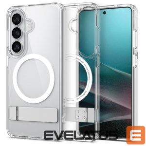 Back panel cover Spigen  Spigen Ultra Hybrid S Mag MagSafe Case for Samsung Galaxy S26 - Clear and White 