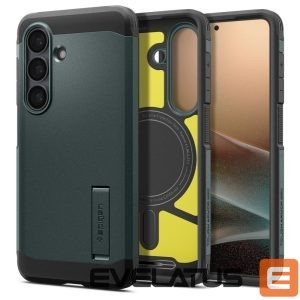 Back panel cover Spigen  Spigen Tough Armor Mag MagSafe Case for Samsung Galaxy S26+ - Green 