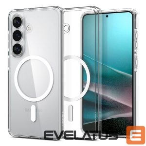 Back panel cover Spigen  Spigen Ultra Hybrid Mag MagSafe Case for Samsung Galaxy S26+ - Clear and White 