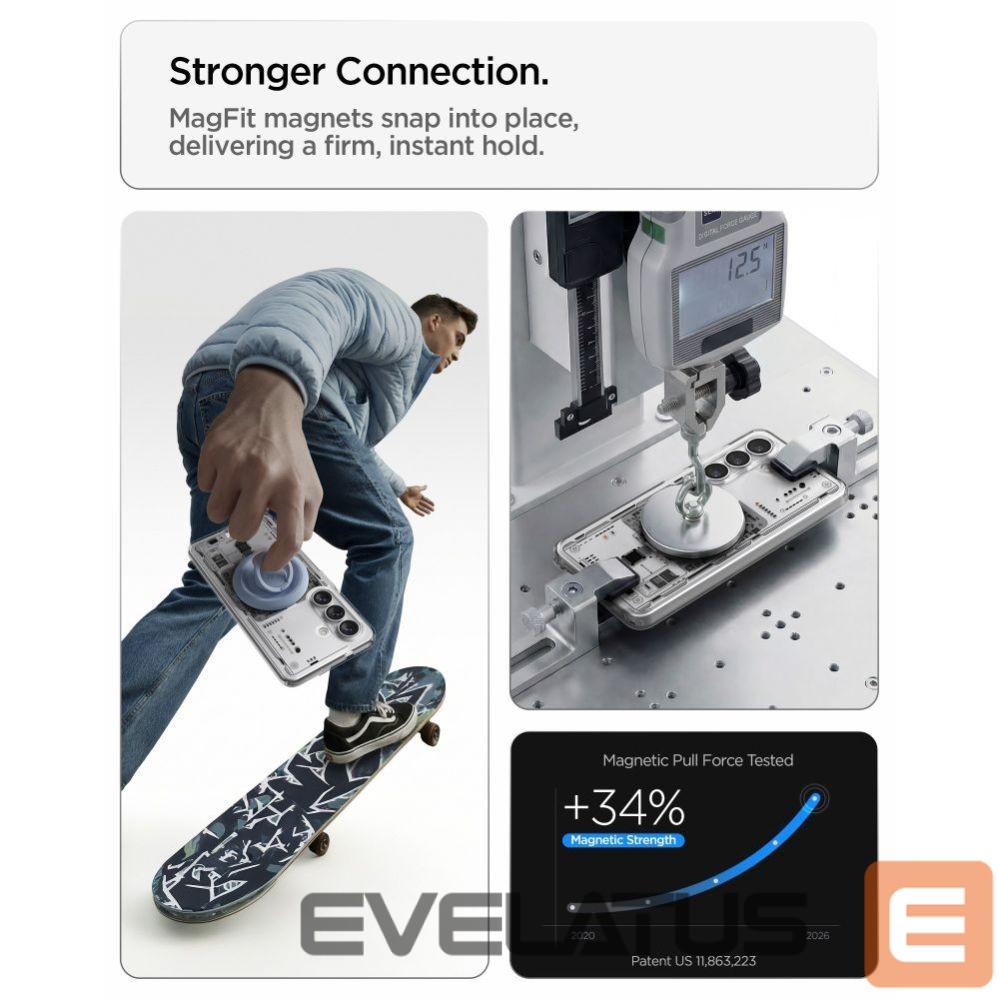 Back panel cover Spigen Spigen Ultra Hybrid Mag MagSafe Case for Samsung Galaxy S26+ Neo One - Transparent