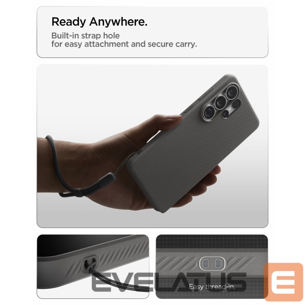 Back panel cover Spigen Spigen Liquid Air Case for Samsung Galaxy S26 Ultra - Gray