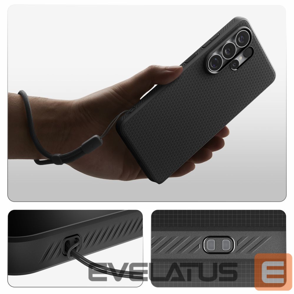 Back panel cover Spigen Spigen Liquid Air Mag MagSafe Case for Samsung Galaxy S26 Ultra - Black