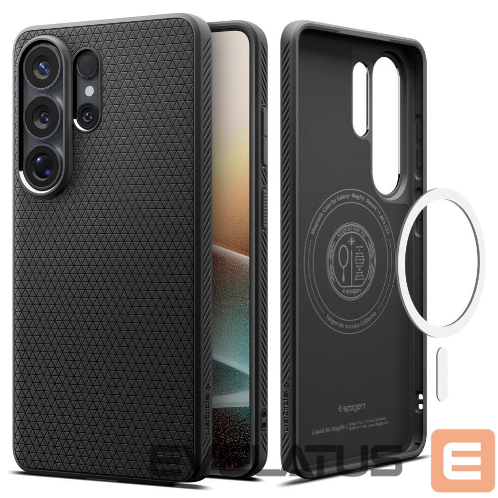 Back panel cover Spigen Spigen Liquid Air Mag MagSafe Case for Samsung Galaxy S26 Ultra - Black