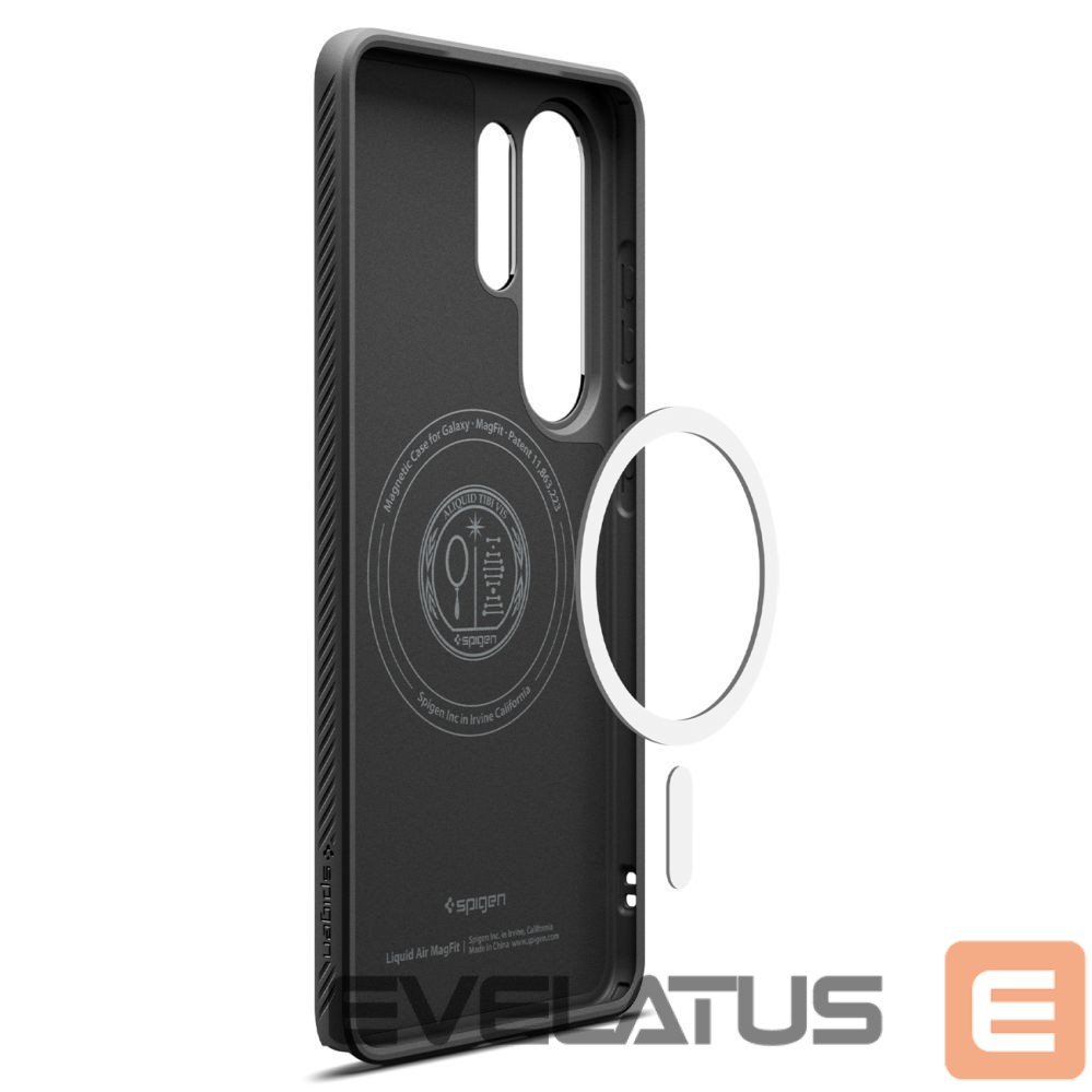 Back panel cover Spigen Spigen Liquid Air Mag MagSafe Case for Samsung Galaxy S26 Ultra - Black