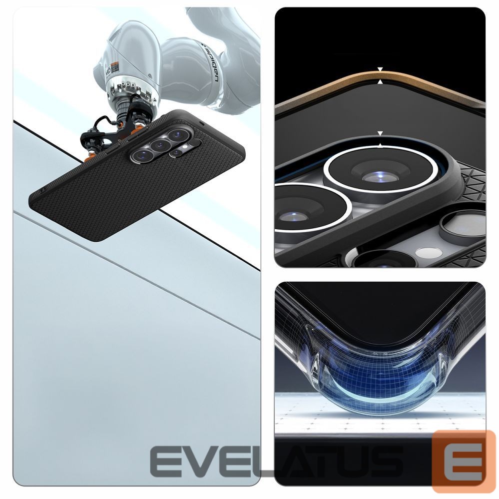 Back panel cover Spigen Spigen Liquid Air Mag MagSafe Case for Samsung Galaxy S26 Ultra - Black