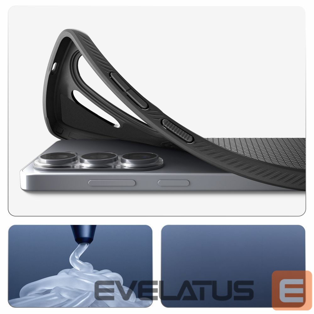 Back panel cover Spigen Spigen Liquid Air Mag MagSafe Case for Samsung Galaxy S26 Ultra - Black