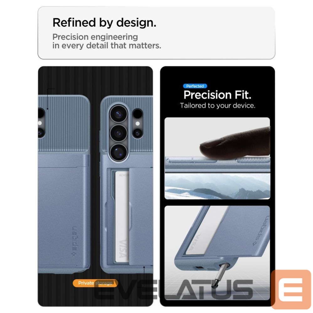Back panel cover Spigen Spigen Slim Armor CS Case for Samsung Galaxy S26 Ultra - Blue