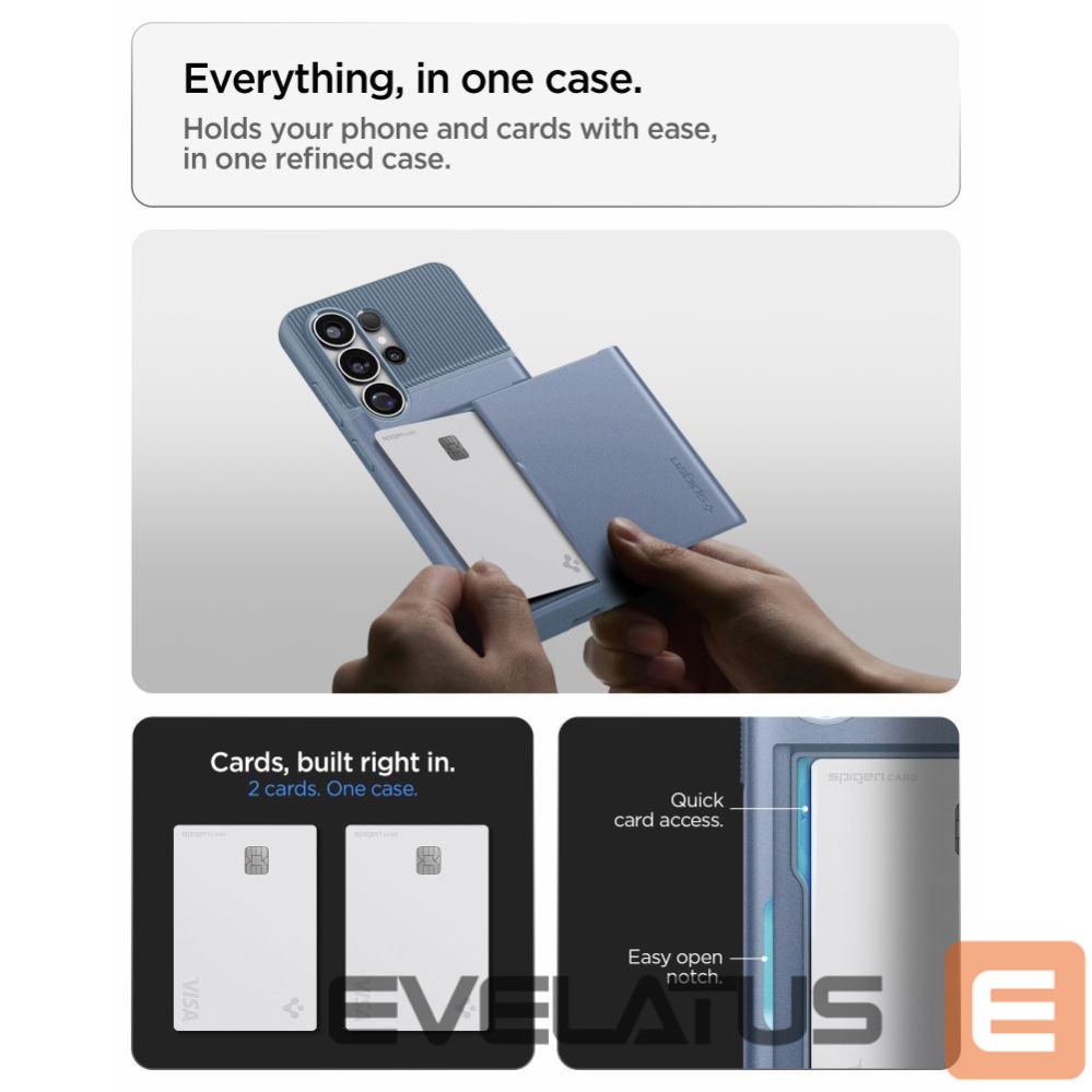 Back panel cover Spigen Spigen Slim Armor CS Case for Samsung Galaxy S26 Ultra - Blue
