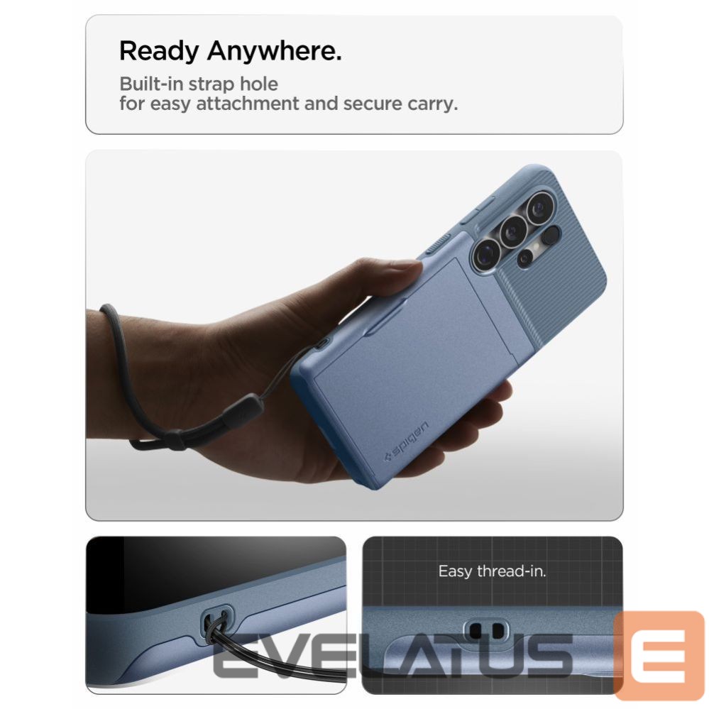Back panel cover Spigen Spigen Slim Armor CS Case for Samsung Galaxy S26 Ultra - Blue
