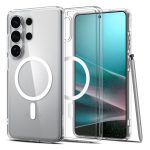 Back panel cover Spigen  Spigen Ultra Hybrid Mag MagSafe Case for Samsung Galaxy S26 Ultra - Clear and White 
