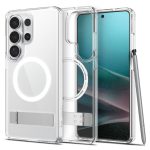 Back panel cover Spigen  Spigen Ultra Hybrid S Mag MagSafe Case for Samsung Galaxy S26 Ultra - Clear and White 
