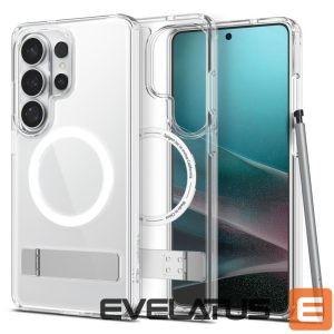 Back panel cover Spigen  Spigen Ultra Hybrid S Mag MagSafe Case for Samsung Galaxy S26 Ultra - Clear and White 
