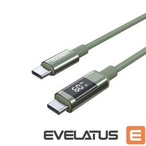 Cable Choetech  Choetech XCC-1068 PD 60W USB-C - USB-C Cable with Display 1.2 m - Green 
