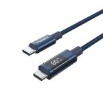 Cable Choetech  Choetech XCC-1068 PD 60W USB-C - USB-C Cable with Display 1.2 m - Blue 