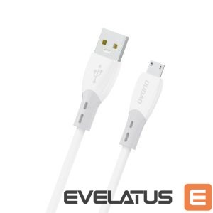 Cable Dudao  Dudao L25SM 3 A USB-A - micro USB cable with soft silicone braid 1 m - white 