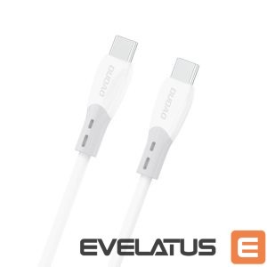 Cable Dudao  Dudao L25SC 60W USB-C - USB-C Cable with Soft Silicone Braid 2m - White 