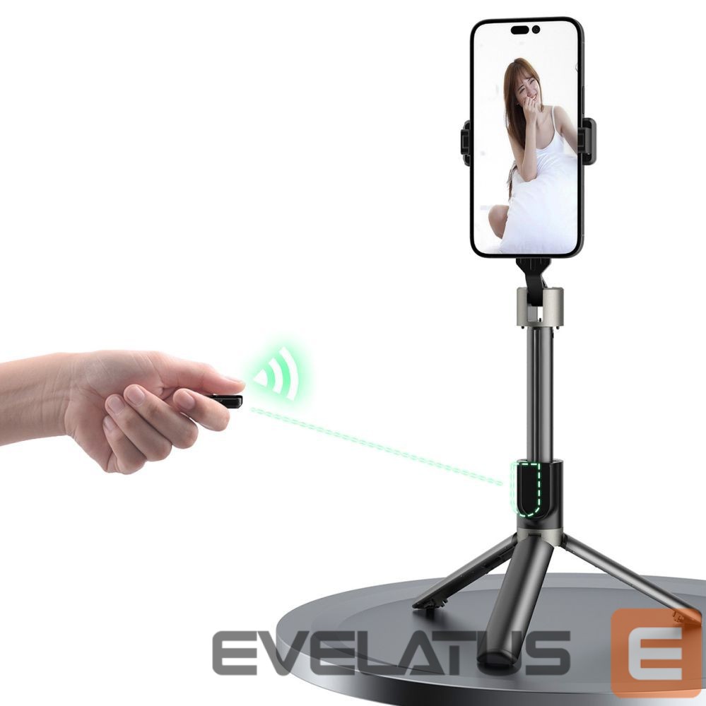 Camera accessory Dudao Dudao F18 Selfie Stick 1.1m with Tripod and Bluetooth Remote Control - Black