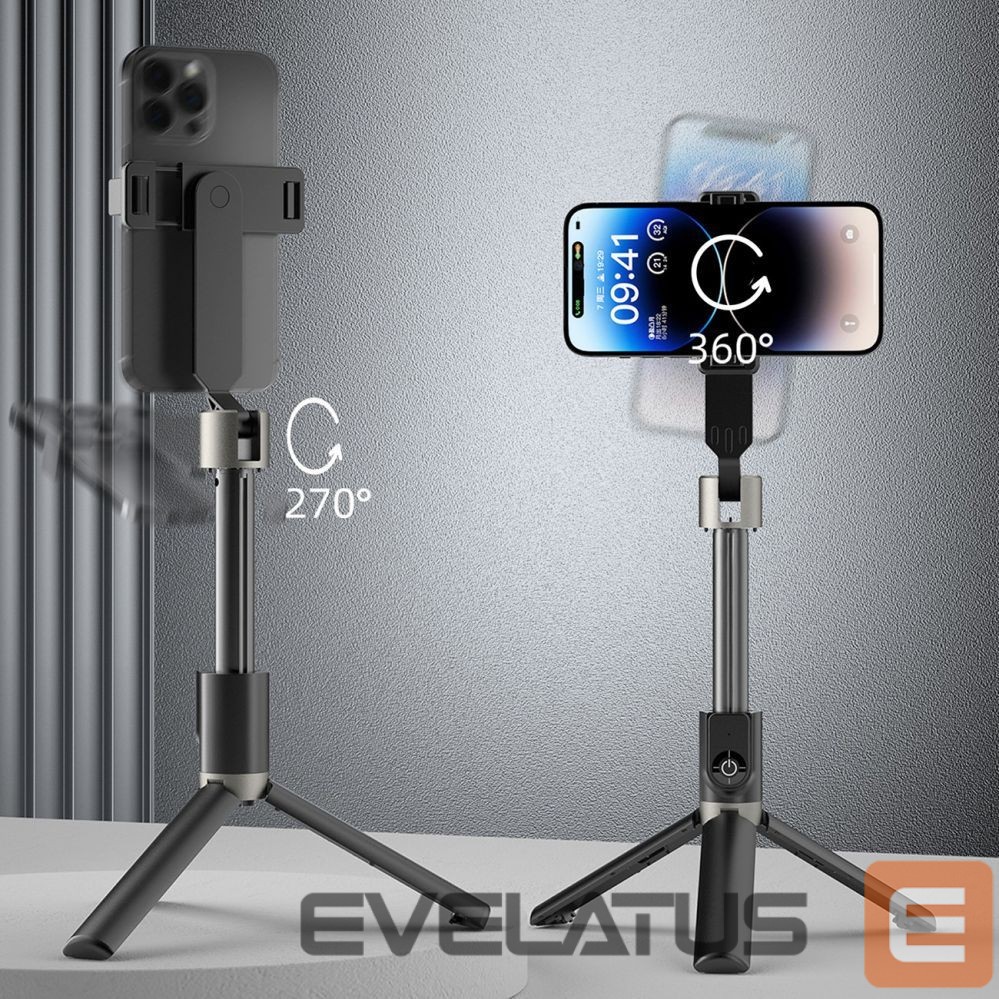 Camera accessory Dudao Dudao F18 Selfie Stick 1.1m with Tripod and Bluetooth Remote Control - Black