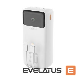 Power bank Dudao  Dudao K15Max 30000mAh PD 22.5W Powerbank with USB-C and Lightning Cables - White 
