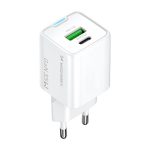 Adapter Wozinsky  Wozinsky WWC-35W GaN USB-A + USB-C Wall Charger - White 