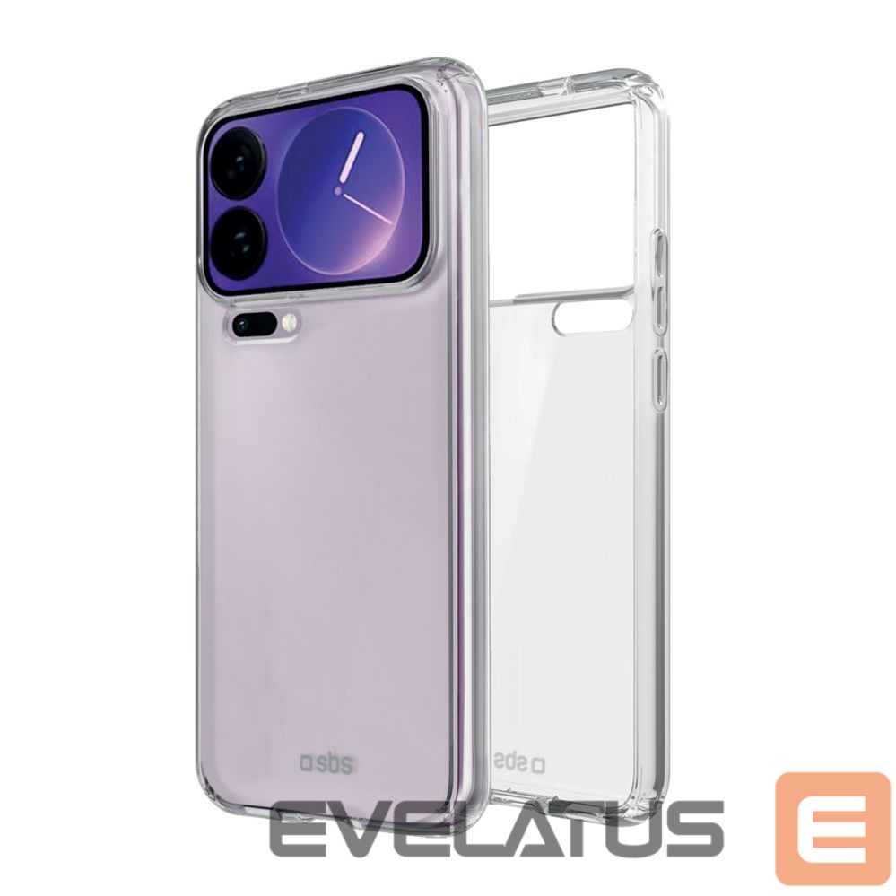 Back panel cover SBS SBS Skinny Cover for Xiaomi 17 Pro - transparent