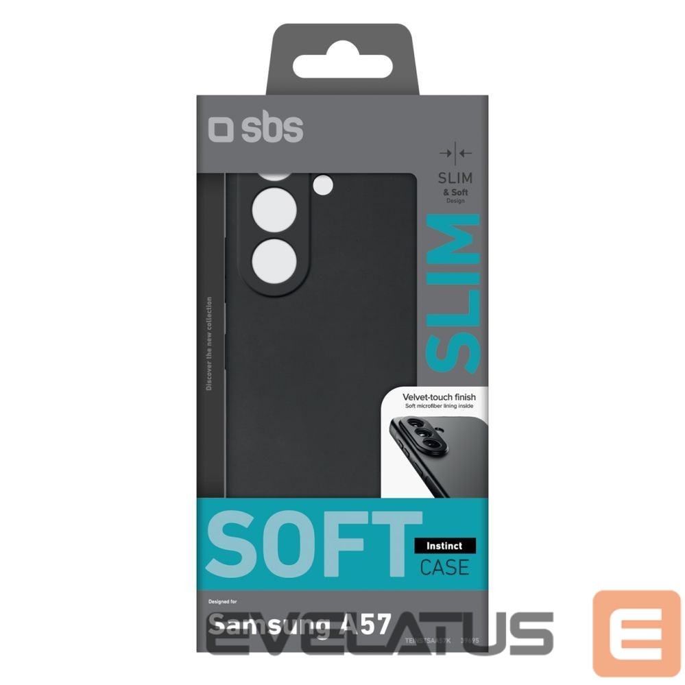 Back panel cover SBS SBS Instinct Case for Samsung Galaxy A57 - Black