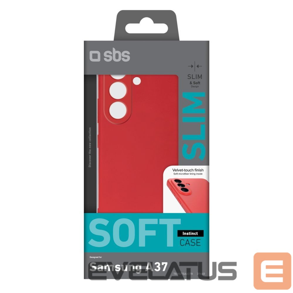 Back panel cover SBS SBS Instinct Case for Samsung Galaxy A37 - Red