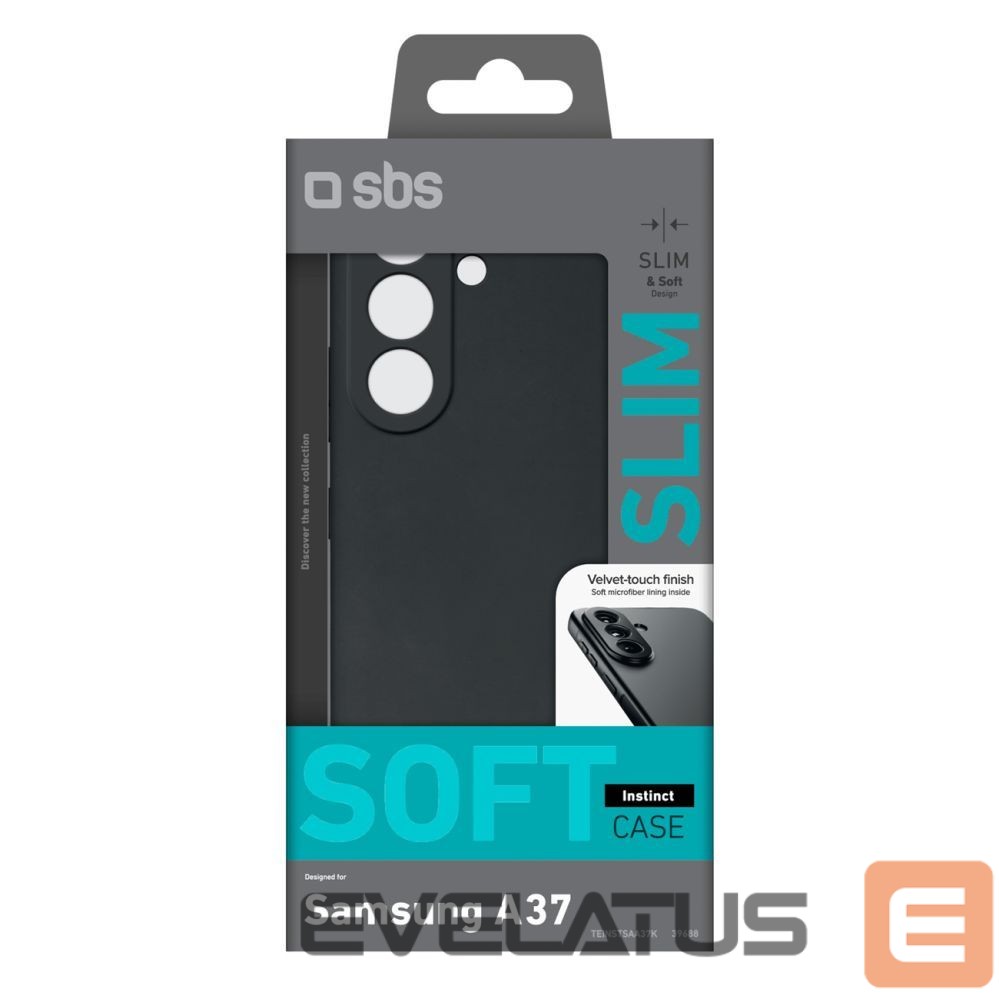 Back panel cover SBS SBS Instinct Case for Samsung Galaxy A37 - Black