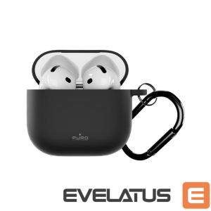 Back panel cover Puro  Puro Icon Case for AirPods 4 - Black 