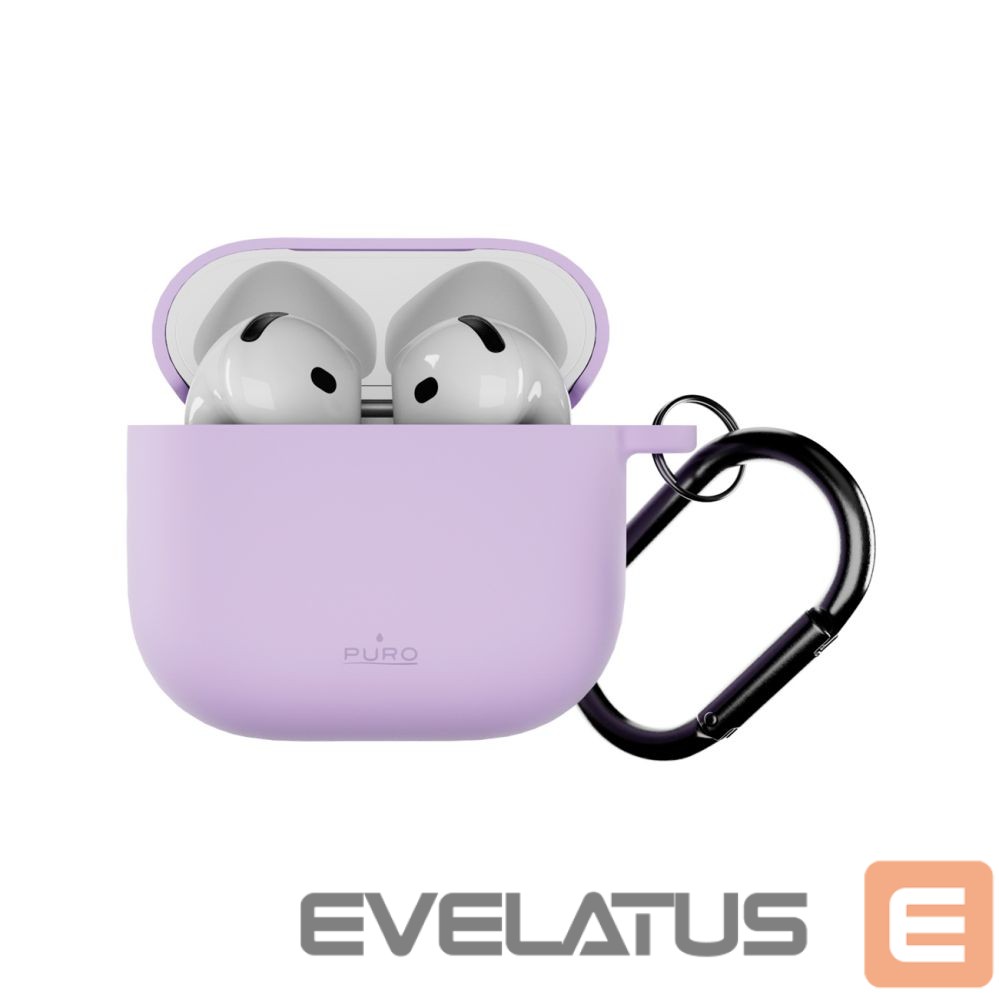Back panel cover Puro Puro Icon Case for AirPods 4 - Purple