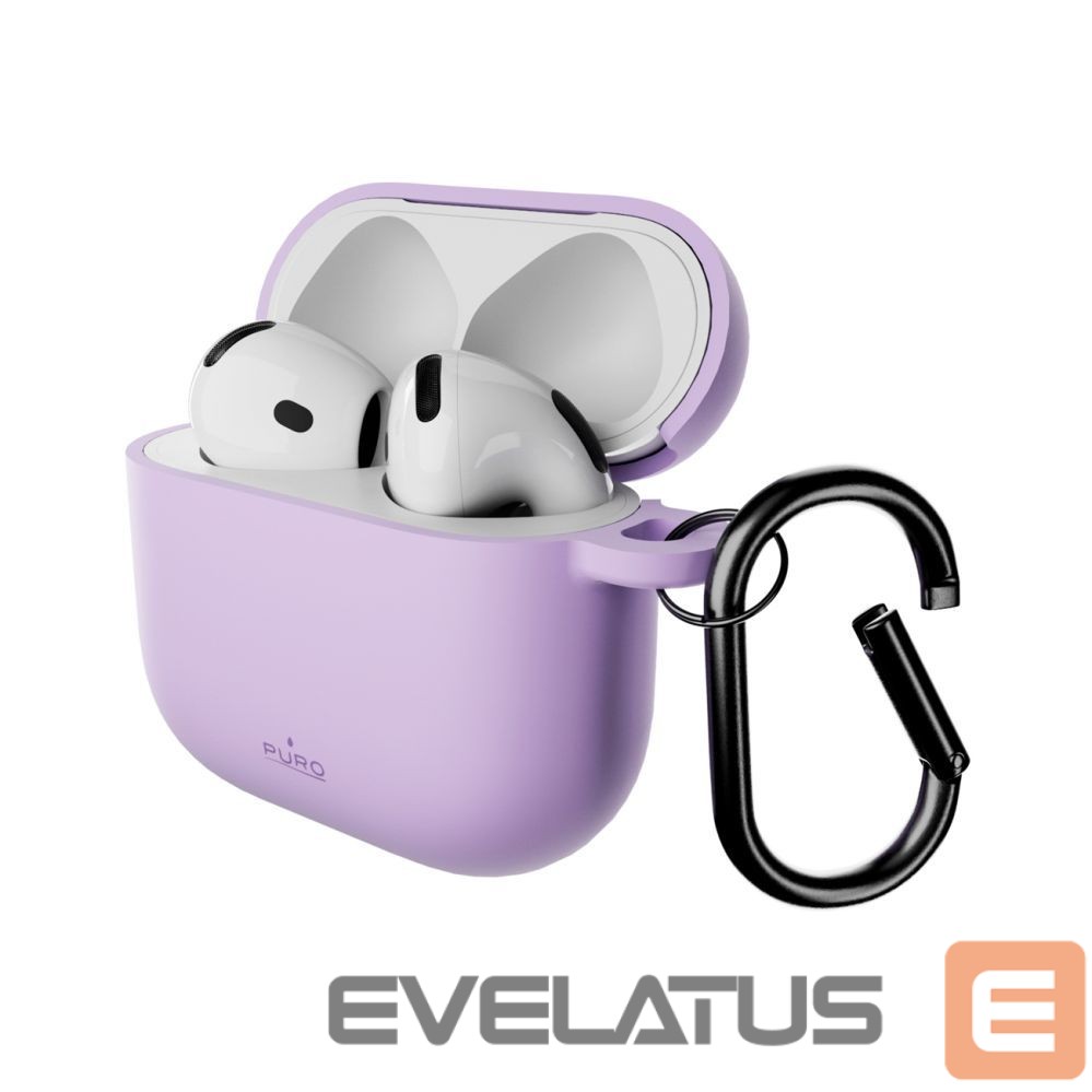 Back panel cover Puro Puro Icon Case for AirPods 4 - Purple
