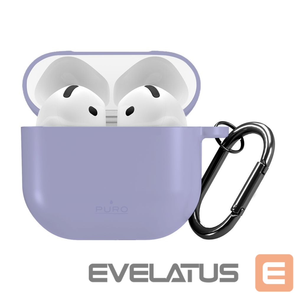 Back panel cover Puro Puro Icon Case for AirPods 4 - Purple