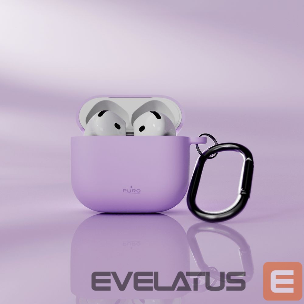 Back panel cover Puro Puro Icon Case for AirPods 4 - Purple