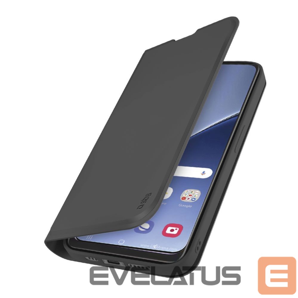 Back panel cover SBS SBS Wallet Smooth Case for Xiaomi 15 Pro with Flip - Black