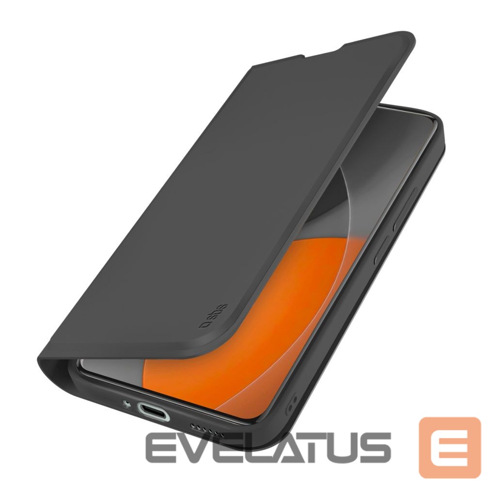 Back panel cover SBS SBS Wallet Smooth Case for Xiaomi Redmi Note 15 Pro with Flip - Black