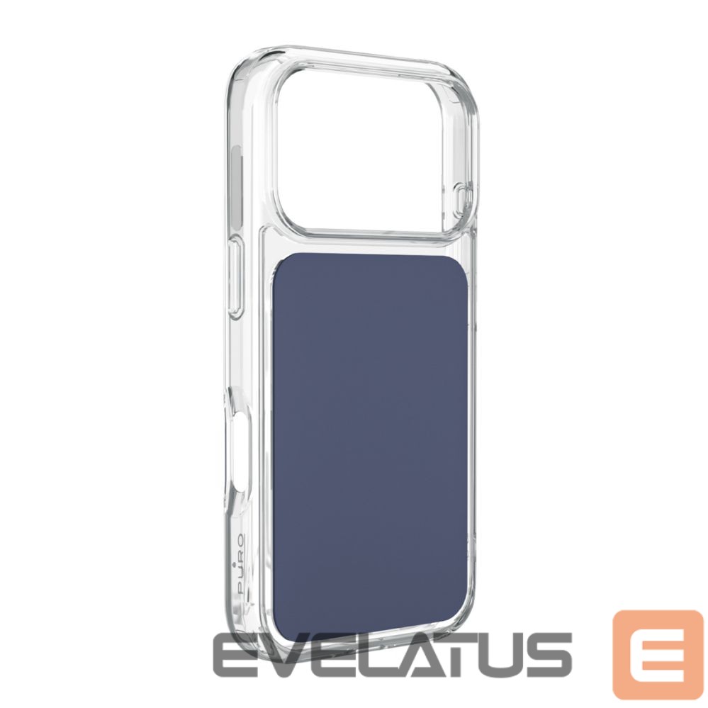 Back panel cover Puro Puro Plate Mag Case for iPhone 17 Pro Max Compatible with MagSafe - Blue