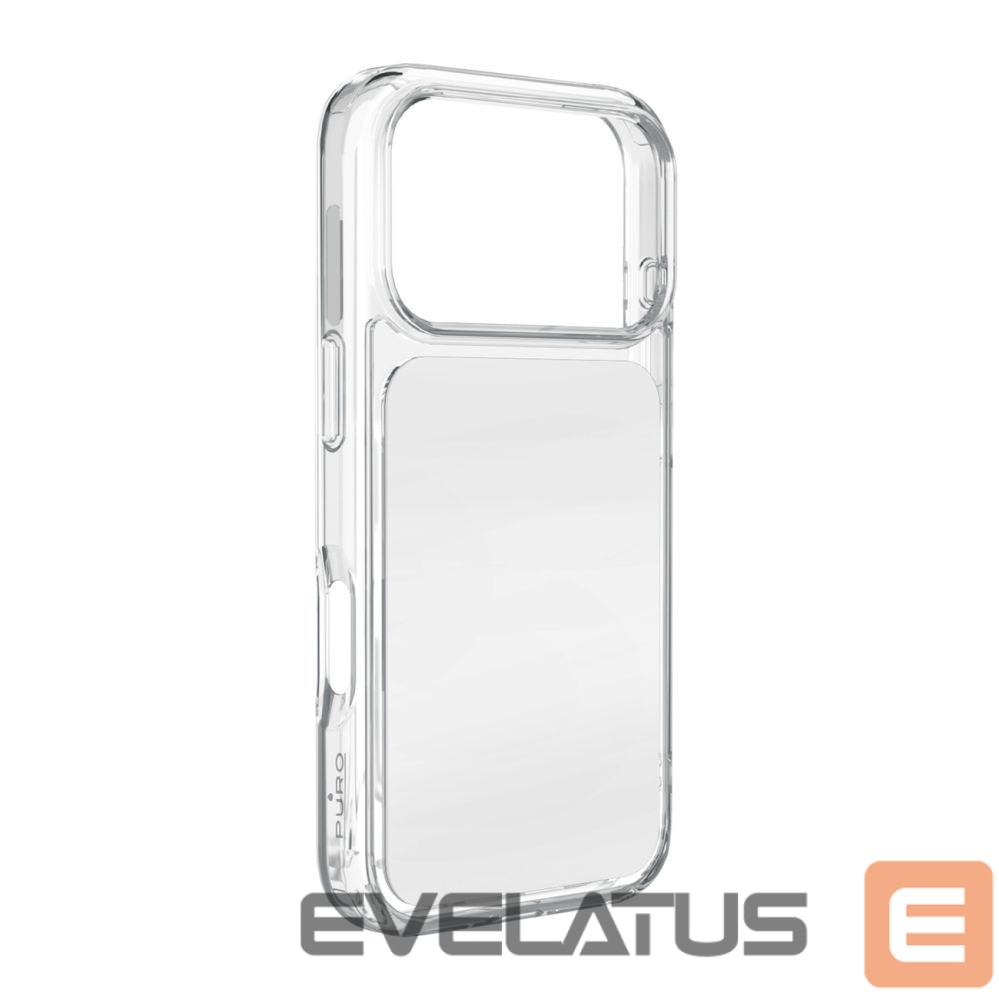 Back panel cover Puro Puro Plate Mag Case for iPhone 17 Pro Max Compatible with MagSafe - White