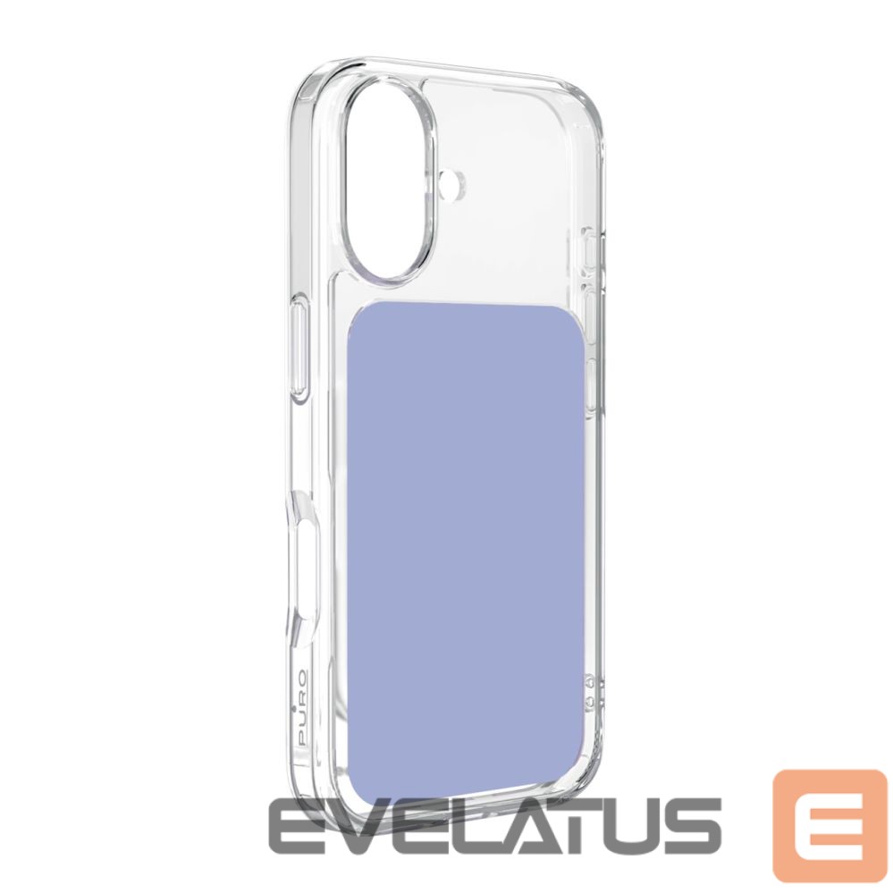 Back panel cover Puro Puro Plate Mag Case for iPhone 17 Compatible with MagSafe - Purple