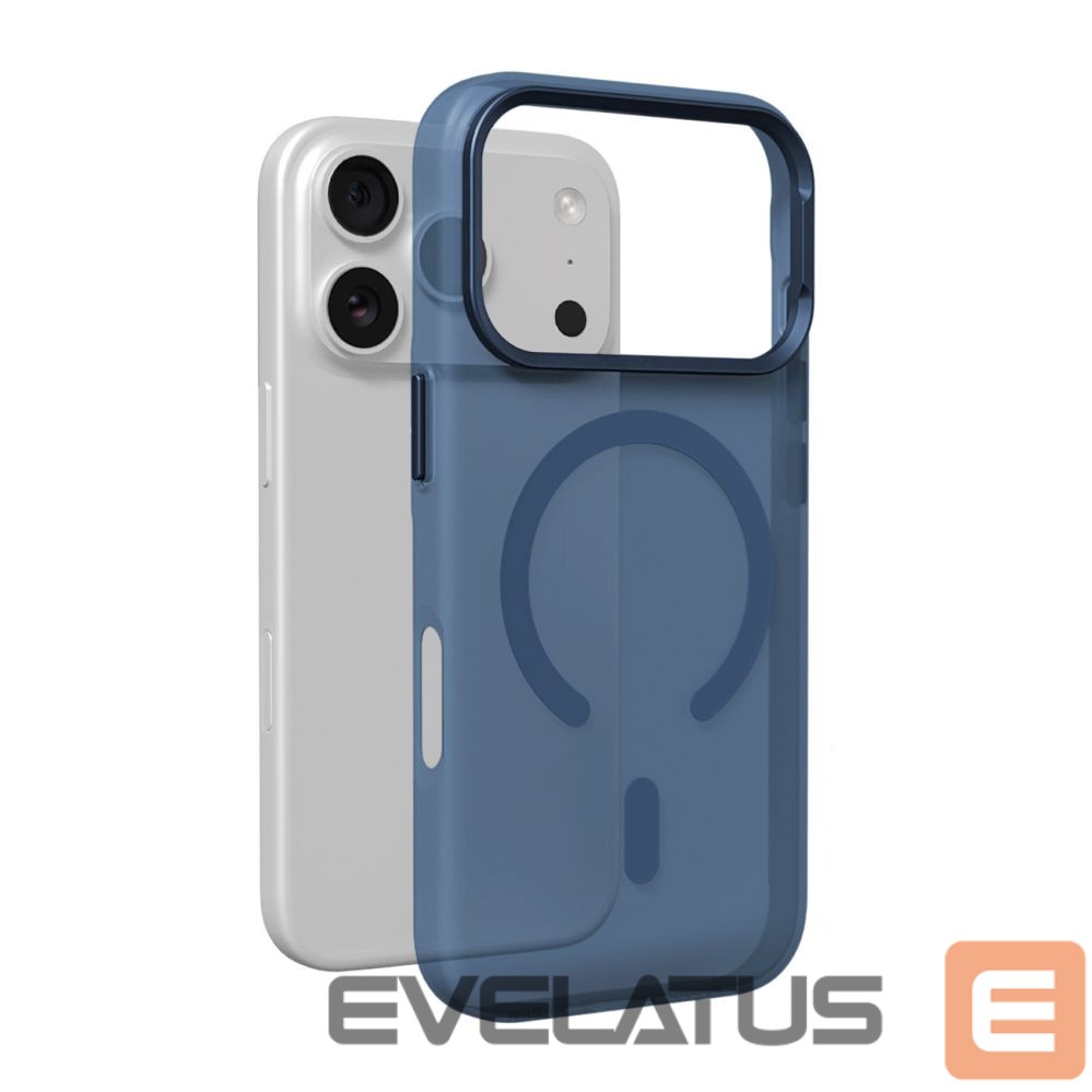 Back panel cover Puro Puro Lightfeel iPhone 17 Pro Case Compatible with MagSafe - Clear Blue