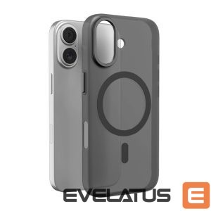 Back panel cover Puro  Puro Lightfeel case for iPhone 17 compatible with MagSafe - transparent and black 
