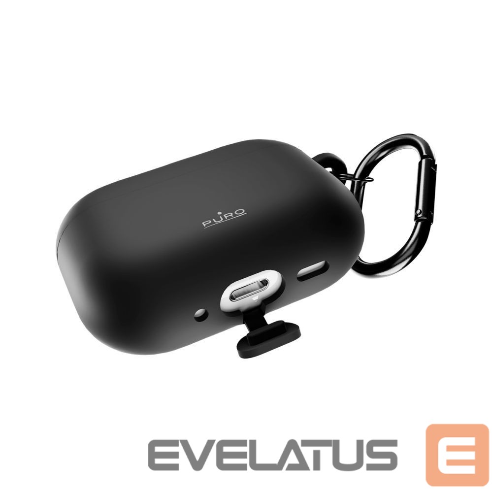 Back panel cover Puro Puro Icon Case for AirPods Pro 3 - Black