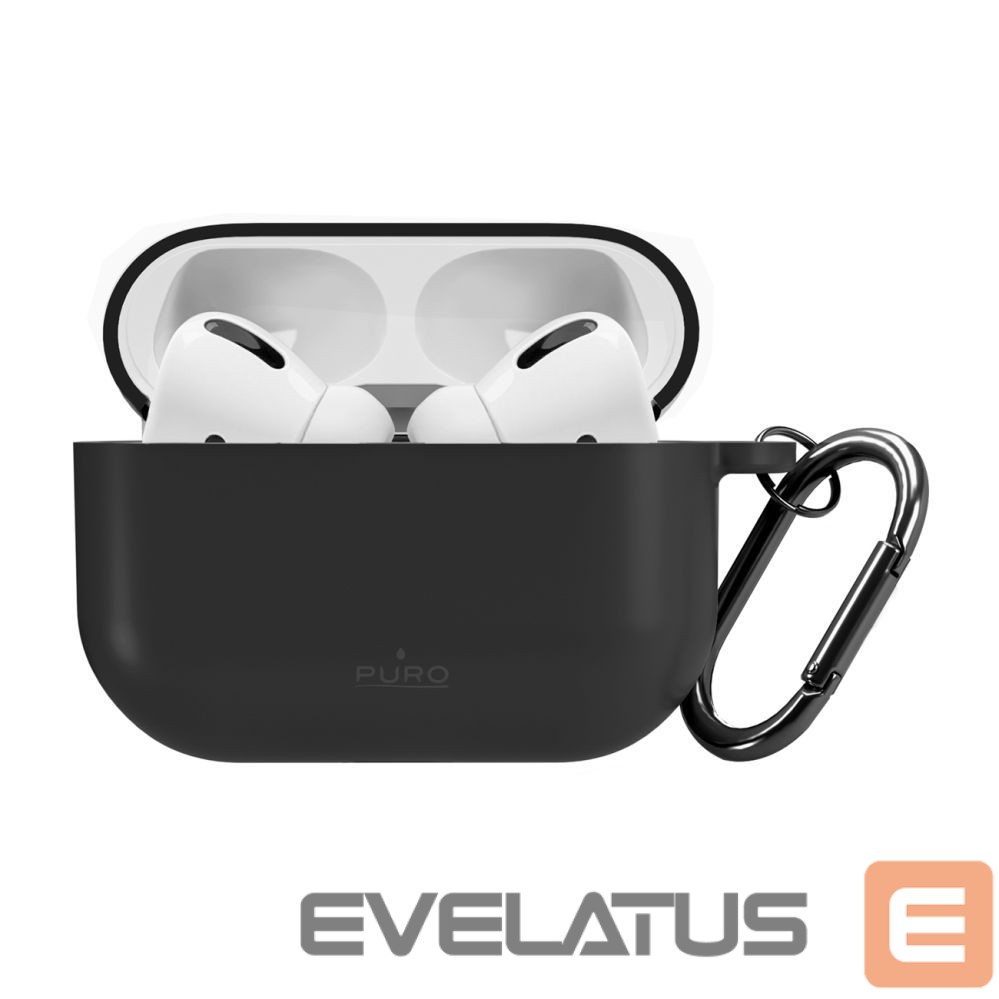 Back panel cover Puro Puro Icon Case for AirPods Pro 3 - Black