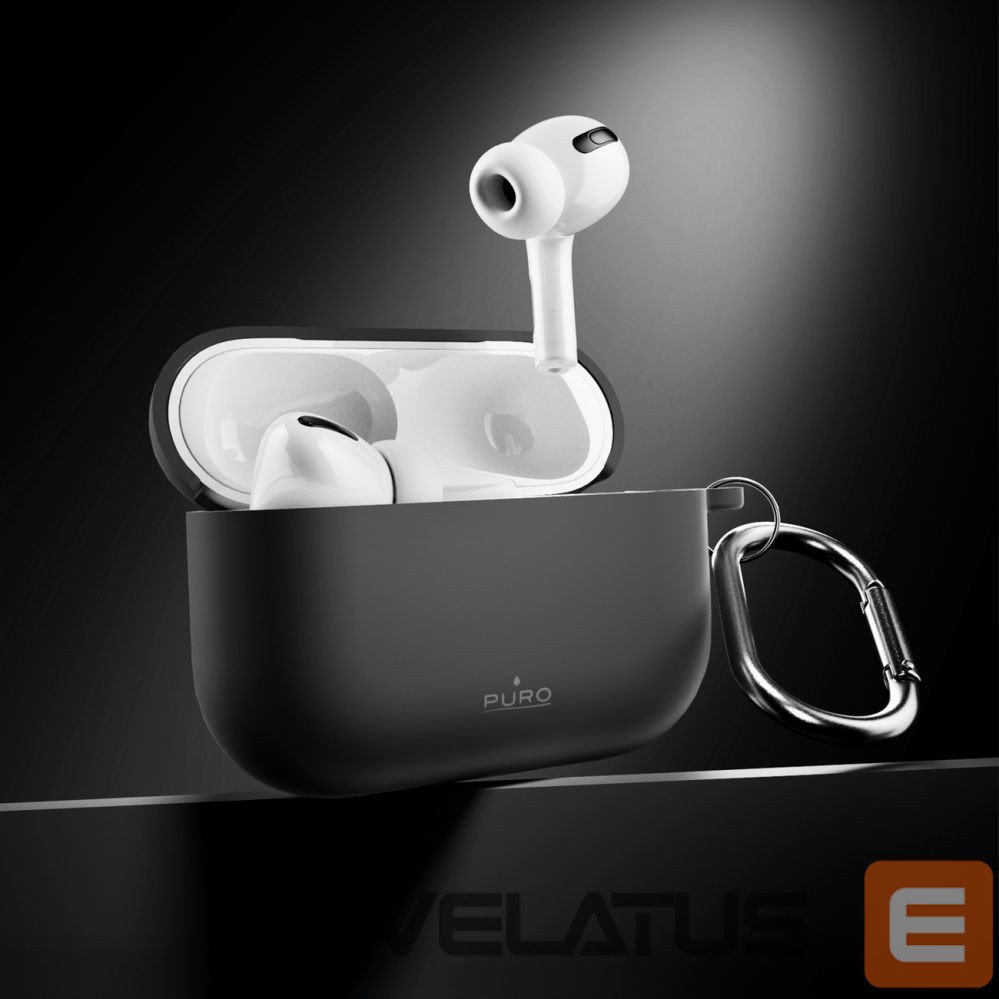 Back panel cover Puro Puro Icon Case for AirPods Pro 3 - Black