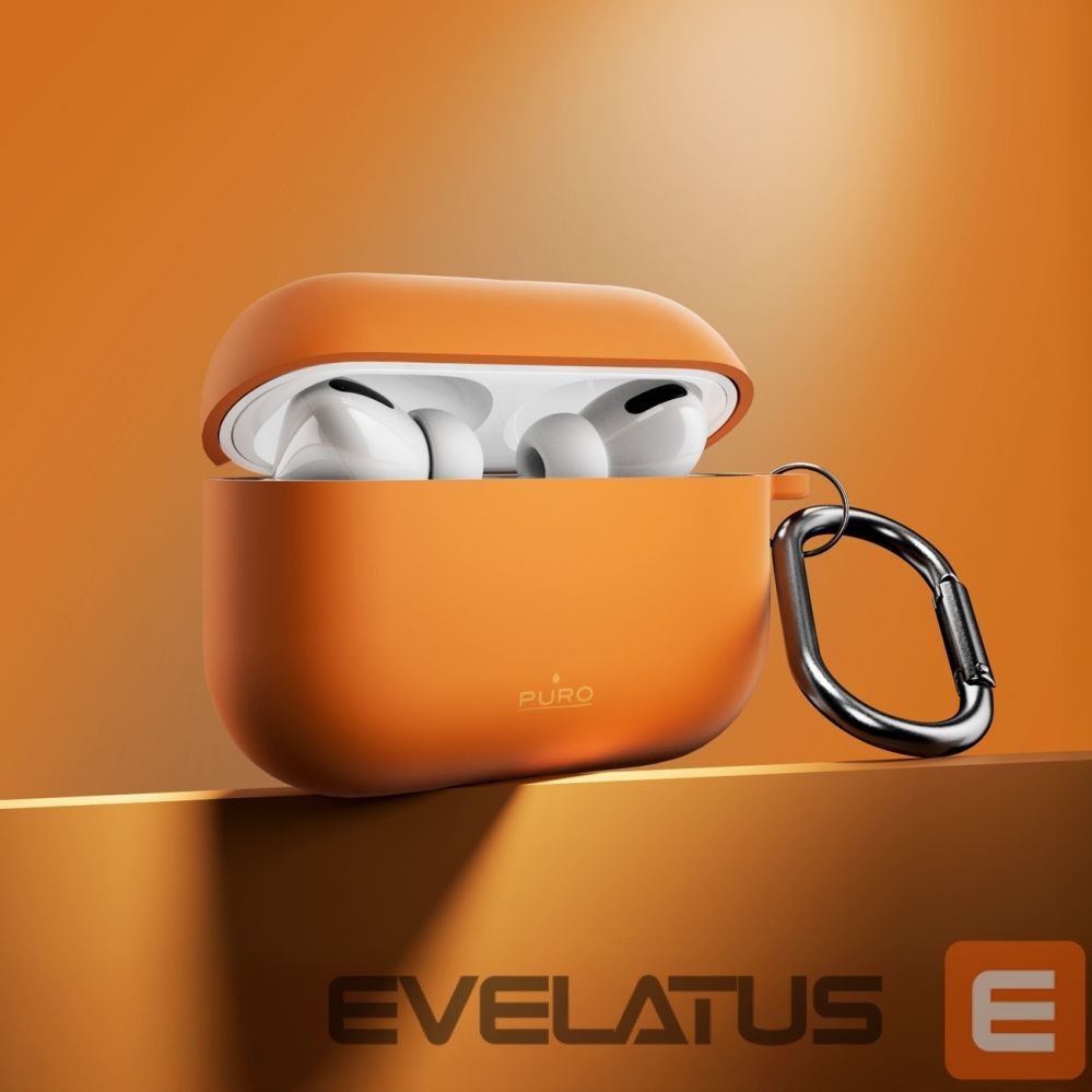 Back panel cover Puro Puro Icon Case for AirPods Pro 3 - Orange