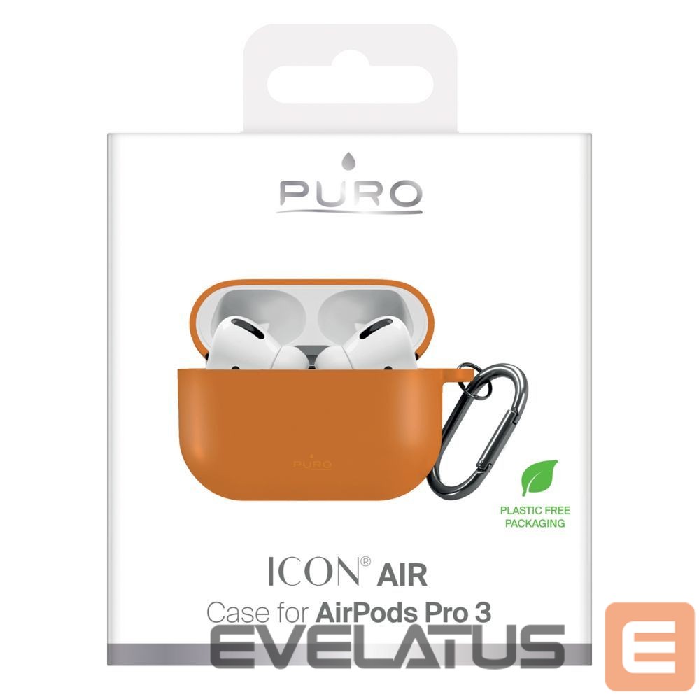 Back panel cover Puro Puro Icon Case for AirPods Pro 3 - Orange