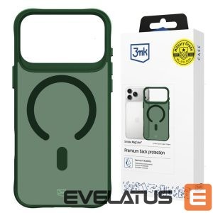 Back panel cover 3MK  3mk Smoke MagCase for iPhone 17 Pro Max - Green 